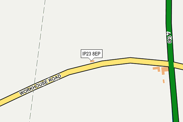 IP23 8EP map - OS OpenMap – Local (Ordnance Survey)