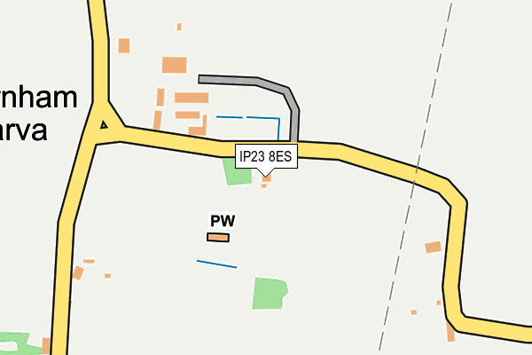 IP23 8ES map - OS OpenMap – Local (Ordnance Survey)