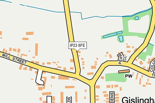 IP23 8FE map - OS OpenMap – Local (Ordnance Survey)