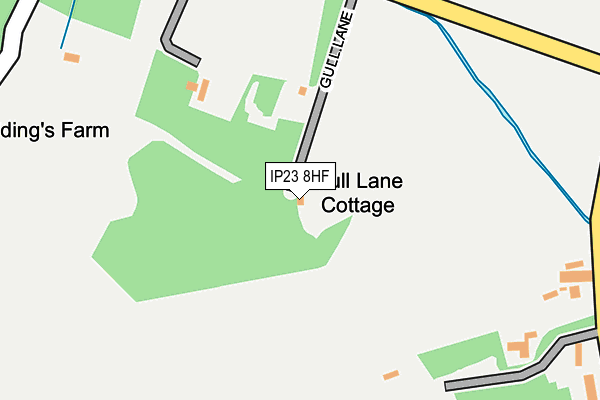 IP23 8HF map - OS OpenMap – Local (Ordnance Survey)