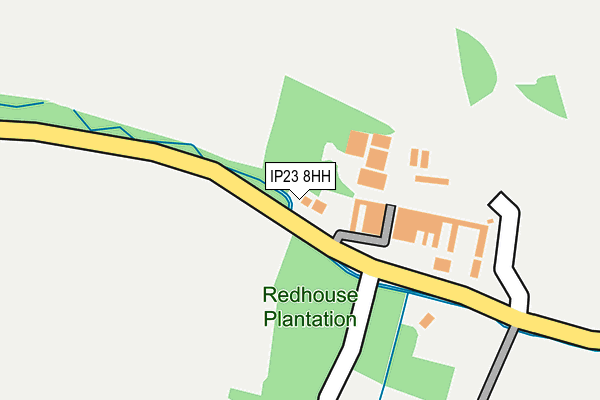 IP23 8HH map - OS OpenMap – Local (Ordnance Survey)