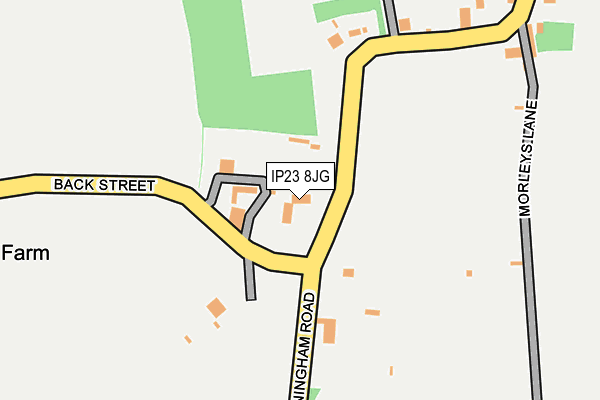 IP23 8JG map - OS OpenMap – Local (Ordnance Survey)