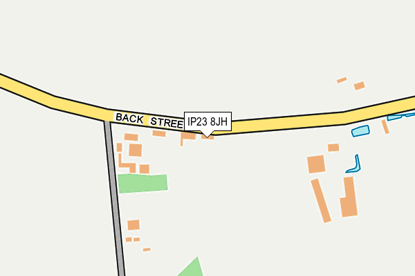 IP23 8JH map - OS OpenMap – Local (Ordnance Survey)