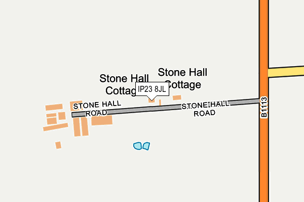 IP23 8JL map - OS OpenMap – Local (Ordnance Survey)