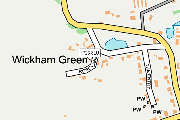 IP23 8LU map - OS OpenMap – Local (Ordnance Survey)