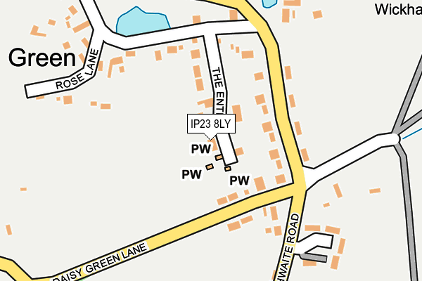 IP23 8LY map - OS OpenMap – Local (Ordnance Survey)