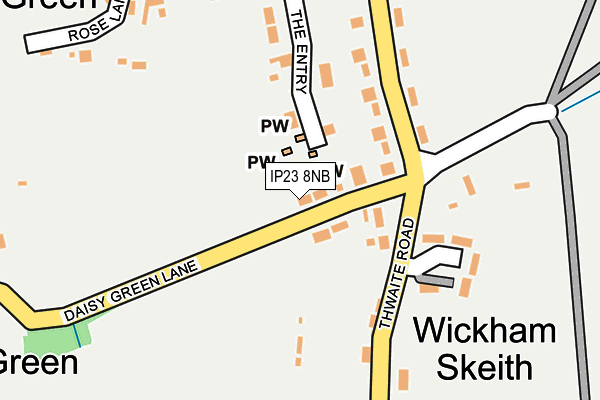 IP23 8NB map - OS OpenMap – Local (Ordnance Survey)