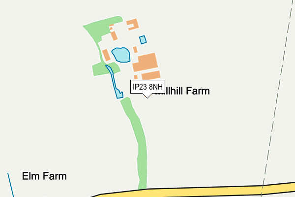 IP23 8NH map - OS OpenMap – Local (Ordnance Survey)