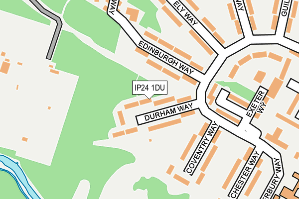 IP24 1DU map - OS OpenMap – Local (Ordnance Survey)