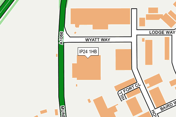 IP24 1HB map - OS OpenMap – Local (Ordnance Survey)