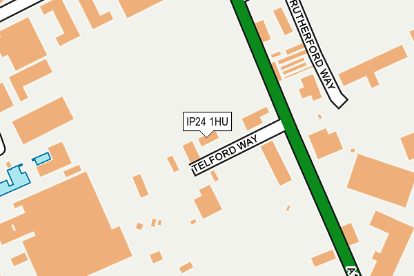 IP24 1HU map - OS OpenMap – Local (Ordnance Survey)