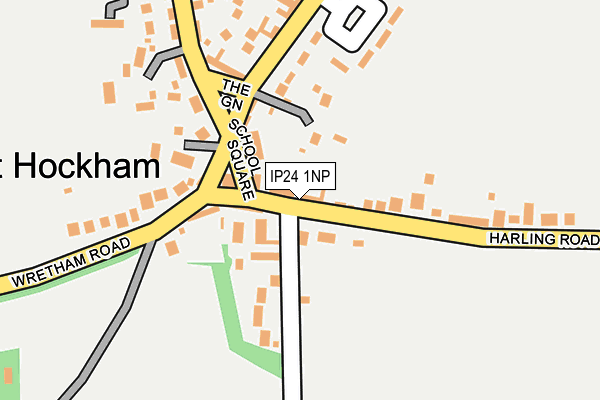 IP24 1NP map - OS OpenMap – Local (Ordnance Survey)