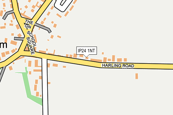 IP24 1NT map - OS OpenMap – Local (Ordnance Survey)