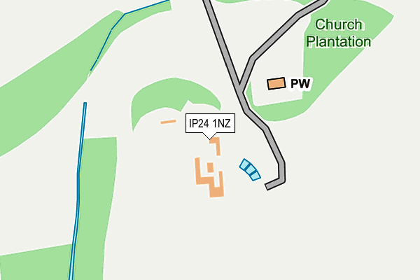 IP24 1NZ map - OS OpenMap – Local (Ordnance Survey)