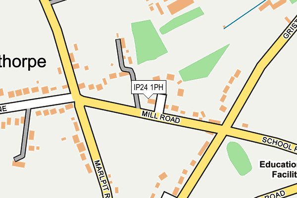 IP24 1PH map - OS OpenMap – Local (Ordnance Survey)