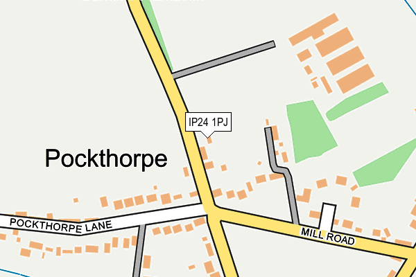 IP24 1PJ map - OS OpenMap – Local (Ordnance Survey)