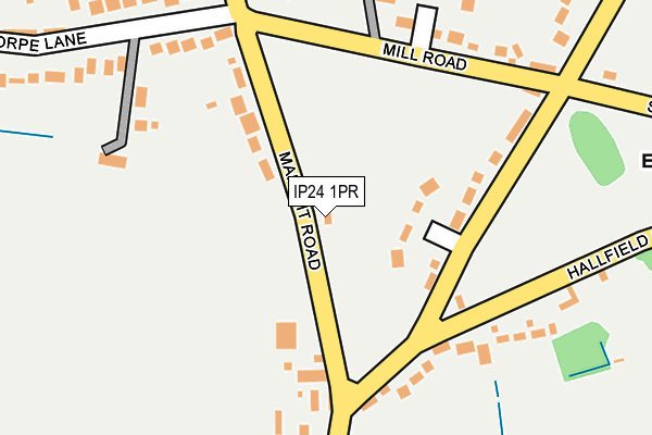 IP24 1PR map - OS OpenMap – Local (Ordnance Survey)