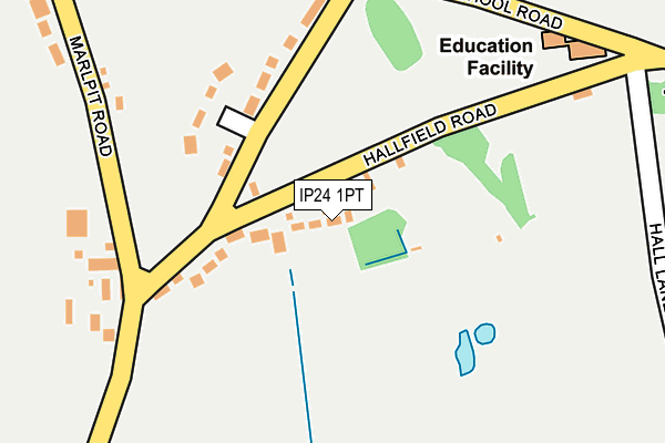 IP24 1PT map - OS OpenMap – Local (Ordnance Survey)
