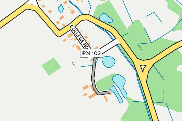IP24 1QG map - OS OpenMap – Local (Ordnance Survey)