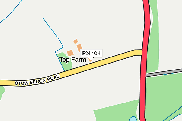 IP24 1QH map - OS OpenMap – Local (Ordnance Survey)