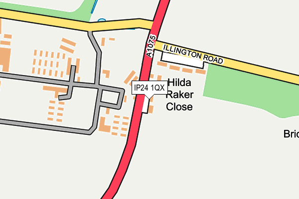 IP24 1QX map - OS OpenMap – Local (Ordnance Survey)