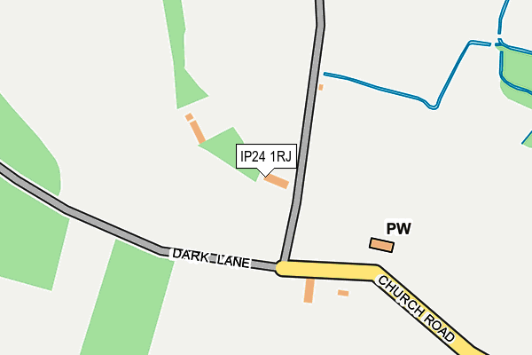 IP24 1RJ map - OS OpenMap – Local (Ordnance Survey)