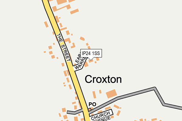 IP24 1SS map - OS OpenMap – Local (Ordnance Survey)