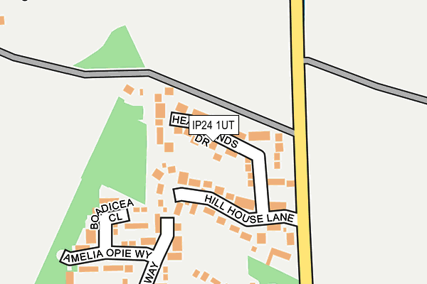 IP24 1UT map - OS OpenMap – Local (Ordnance Survey)