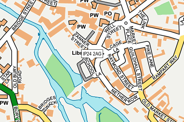 IP24 2AG map - OS OpenMap – Local (Ordnance Survey)