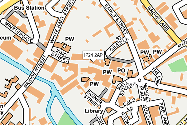 Map of TYGES LTD at local scale