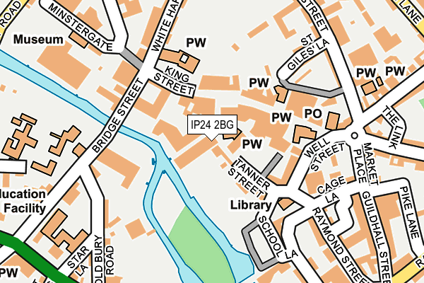 IP24 2BG map - OS OpenMap – Local (Ordnance Survey)