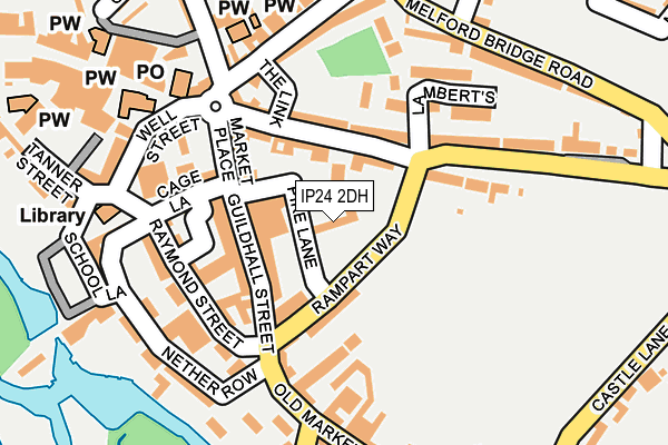 IP24 2DH map - OS OpenMap – Local (Ordnance Survey)