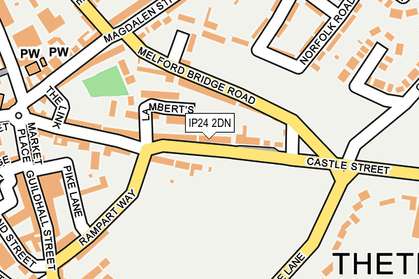 IP24 2DN map - OS OpenMap – Local (Ordnance Survey)