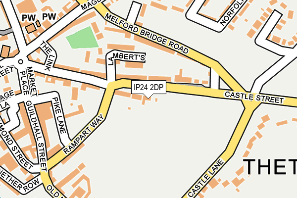 IP24 2DP map - OS OpenMap – Local (Ordnance Survey)