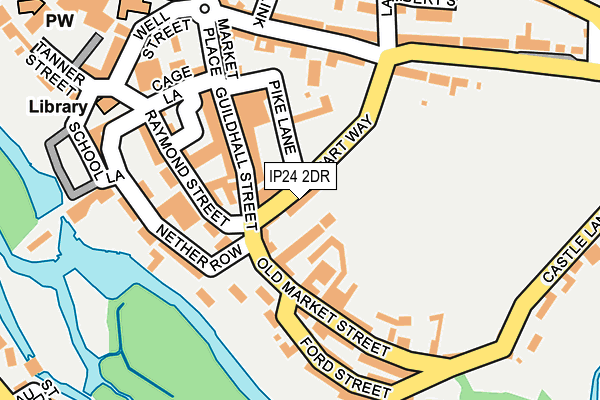 IP24 2DR map - OS OpenMap – Local (Ordnance Survey)