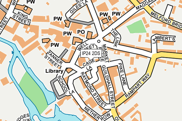 IP24 2DS map - OS OpenMap – Local (Ordnance Survey)