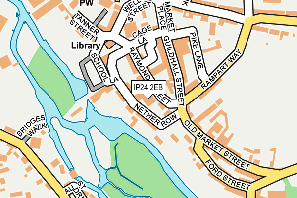 IP24 2EB map - OS OpenMap – Local (Ordnance Survey)