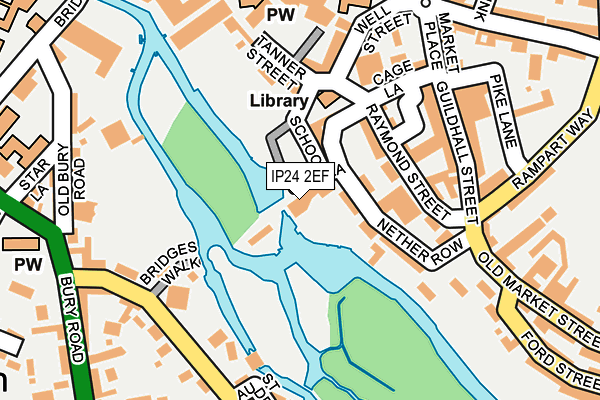 IP24 2EF map - OS OpenMap – Local (Ordnance Survey)