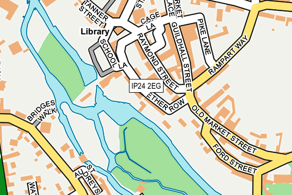 IP24 2EG map - OS OpenMap – Local (Ordnance Survey)