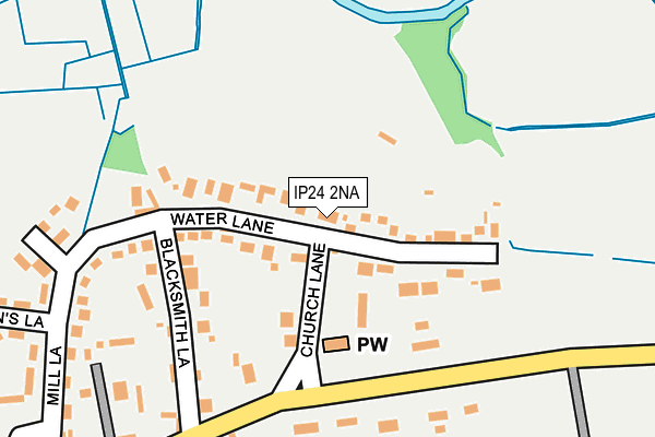 IP24 2NA map - OS OpenMap – Local (Ordnance Survey)