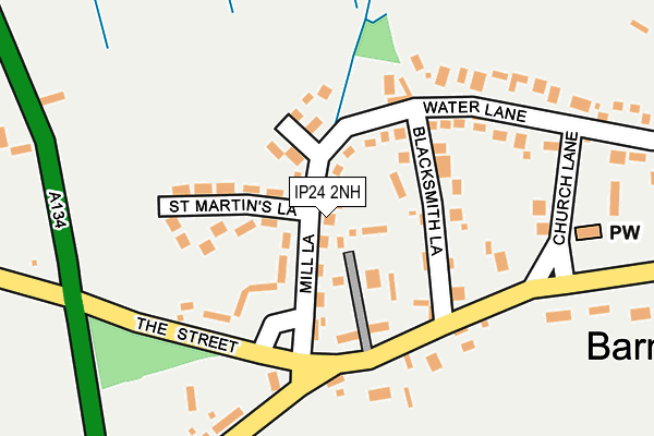 IP24 2NH map - OS OpenMap – Local (Ordnance Survey)