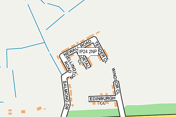 IP24 2NP map - OS OpenMap – Local (Ordnance Survey)