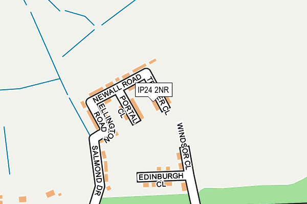 IP24 2NR map - OS OpenMap – Local (Ordnance Survey)