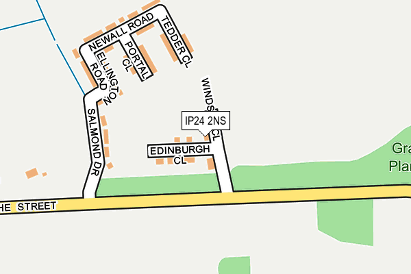 IP24 2NS map - OS OpenMap – Local (Ordnance Survey)