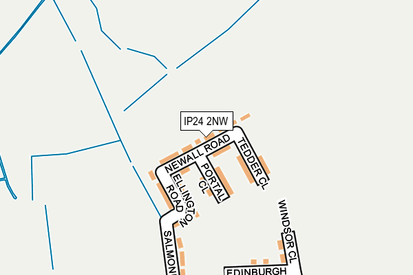 IP24 2NW map - OS OpenMap – Local (Ordnance Survey)