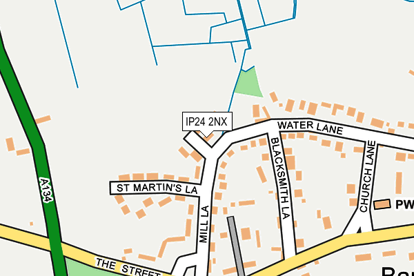 IP24 2NX map - OS OpenMap – Local (Ordnance Survey)