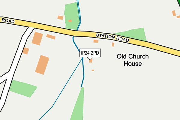 IP24 2PD map - OS OpenMap – Local (Ordnance Survey)