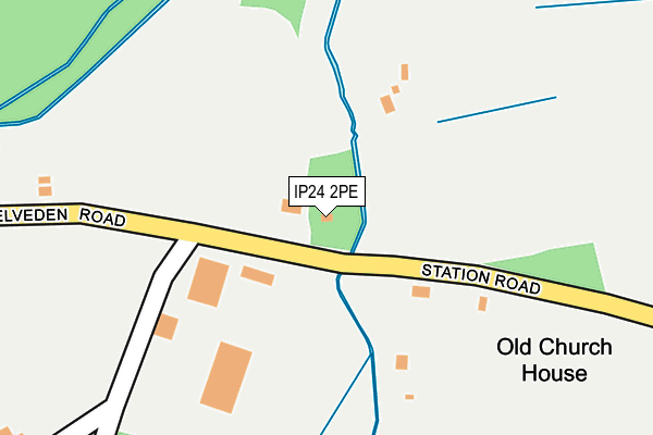 IP24 2PE map - OS OpenMap – Local (Ordnance Survey)