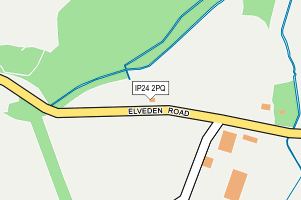 IP24 2PQ map - OS OpenMap – Local (Ordnance Survey)