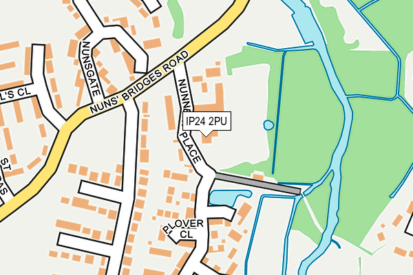 IP24 2PU map - OS OpenMap – Local (Ordnance Survey)